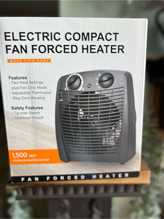 Other - Electric Compact Fan Forced Heater - Gray